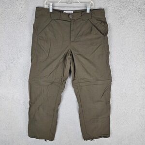 Columbia Titanium Convertible Pants Women's 10 Green Casual Straight Leg‎ Hiking